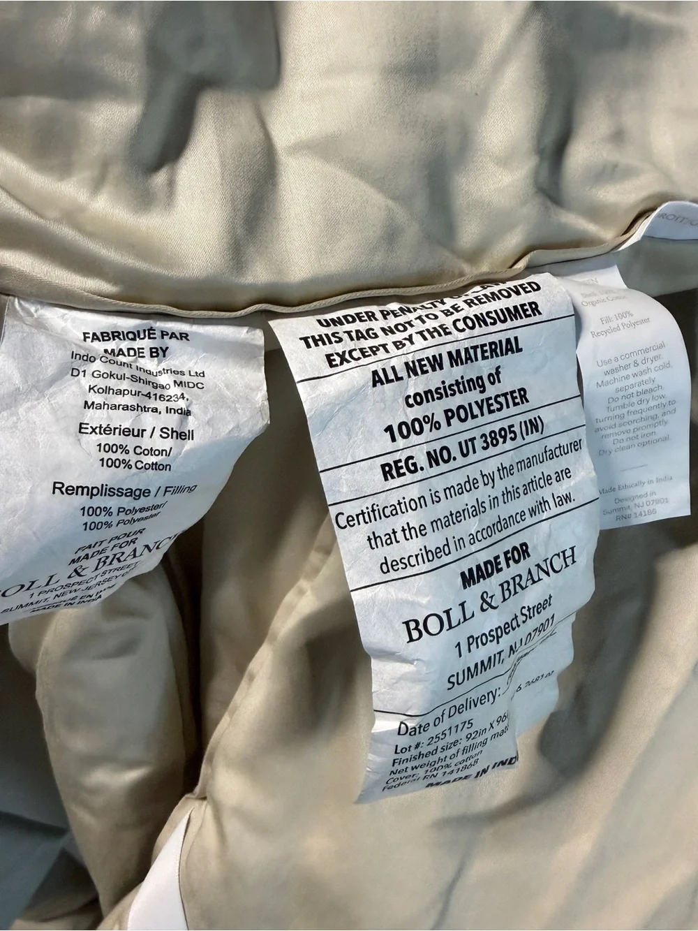 New boll & branch  Signature Comforter Set comforter Bedding Set   Beige sand
